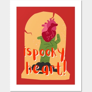 Halloween T-shirts ¡Spooky Heart! Posters and Art